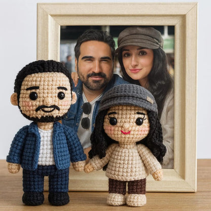 👩‍❤️‍👨 Pupazzami Coppia – Mini Me in versione peluche personalizzato per due persone