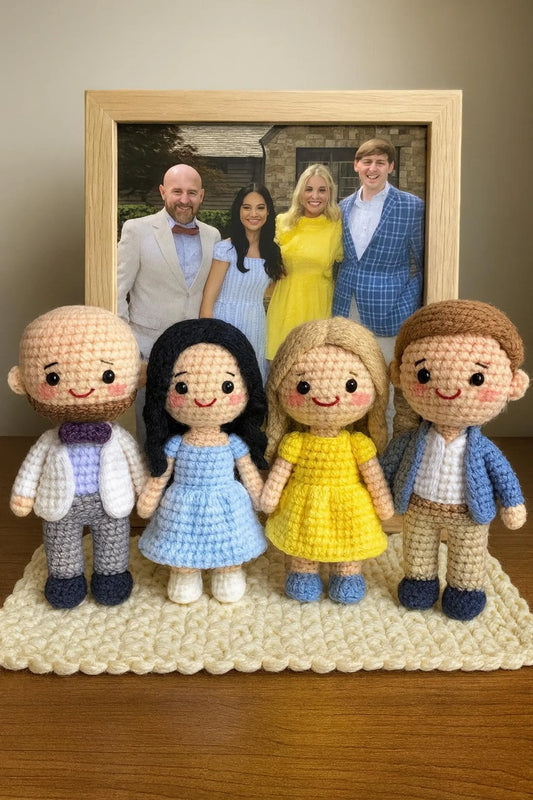 👨‍👩‍👦 Pupazzami Famiglia – Mini Me personalizzati per Famiglie
